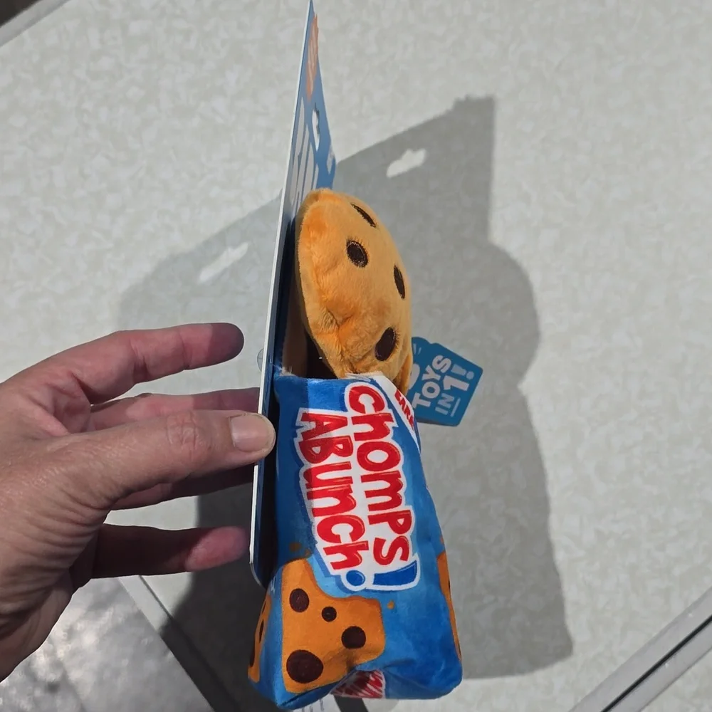 Bark Chomps A Bunch Blue and Orange Dog Toy NWT Size XS-S 0-20 Pounds‎